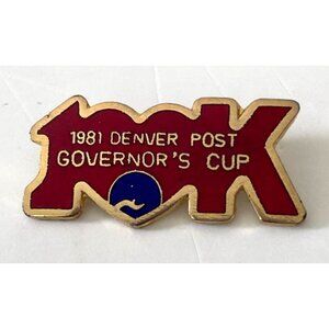 Vintage 80's 1981 Denver Colorado Post Governors Cup Lapel Pin